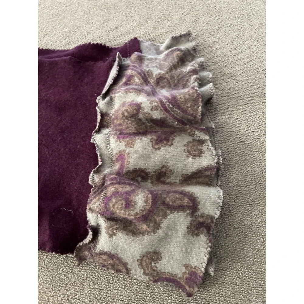 Handmade Cashmere Scarf Made Out Of Old Cashmere Sweaters 9